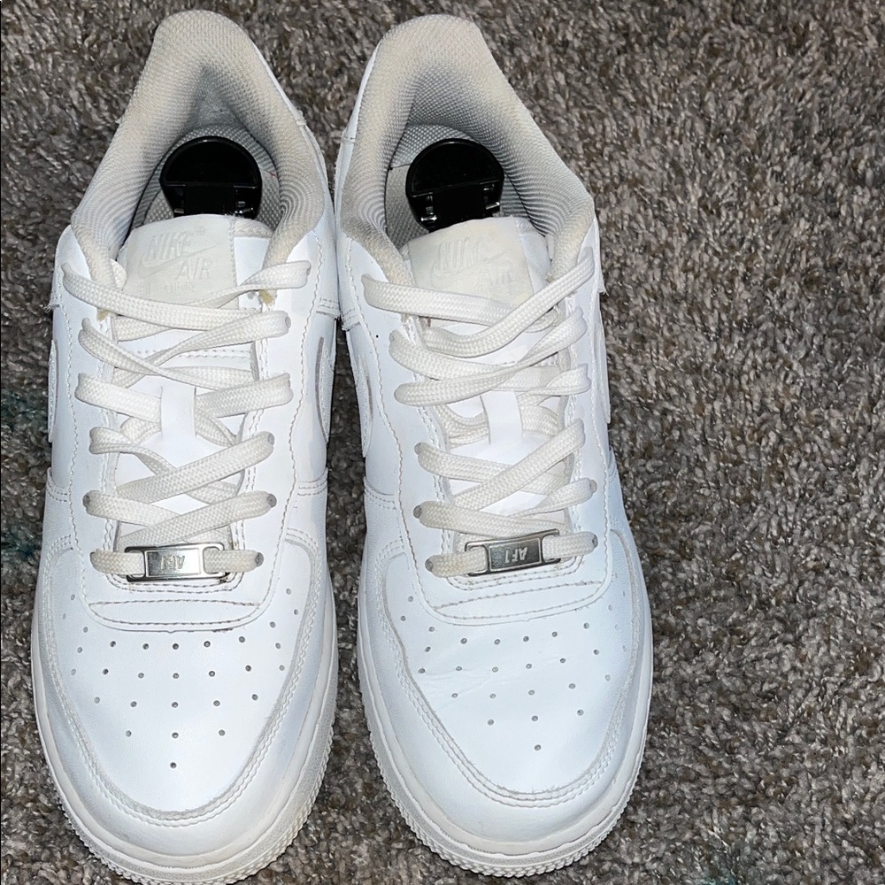 Nike Air Force One White Sneakers - Picture 2 of 10